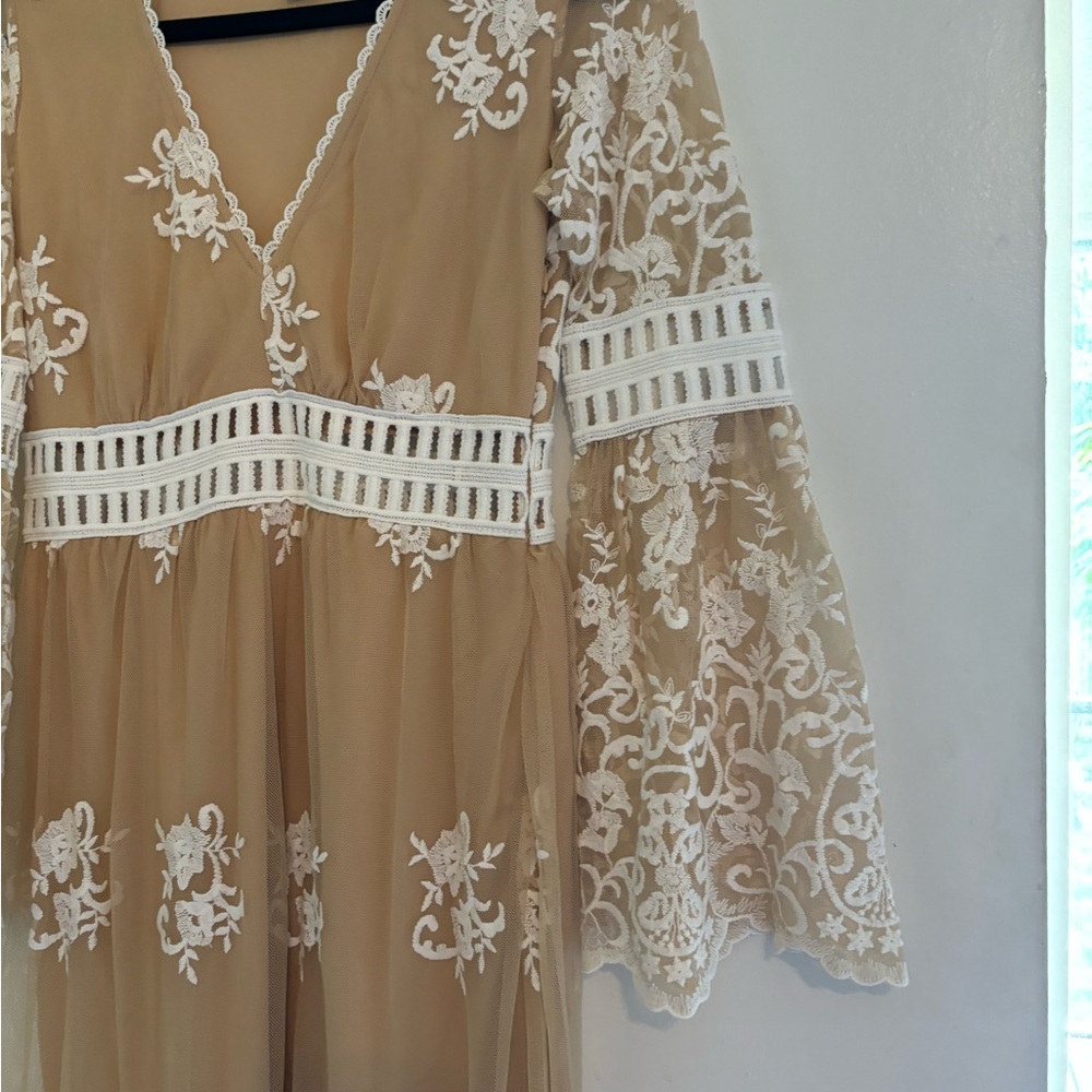 Crochet Lace Maxi Dress - Picture 8 of 9